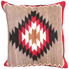 Vintage Navajo Indian Crystal Eyedazzler Pillow