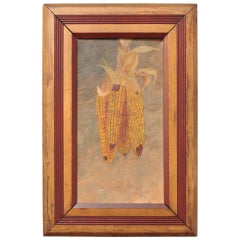 Late 19th Century Alfred E. A. Montgomery Hanging Corn Painting