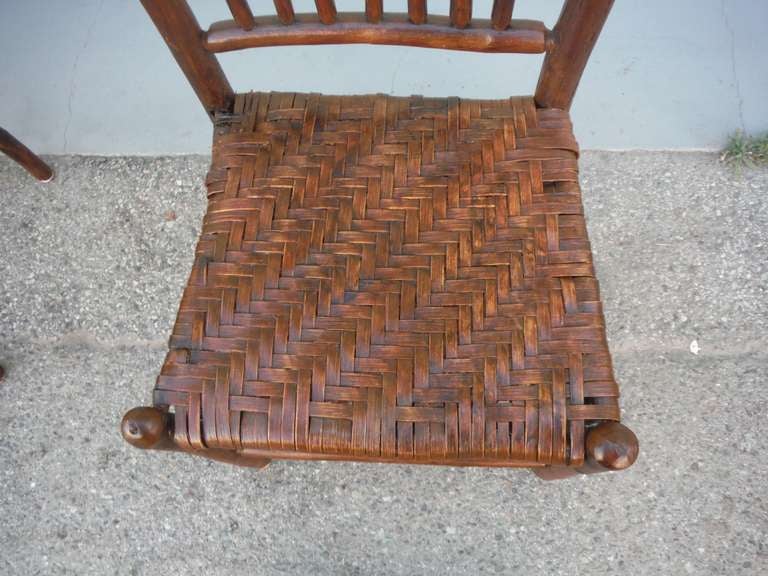 Set of Six Signed Old Hickory Spindle Chairs 4