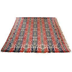 19th Century Woven Jacquard Coverlet from Lancaster Co., Pennsylvania 12