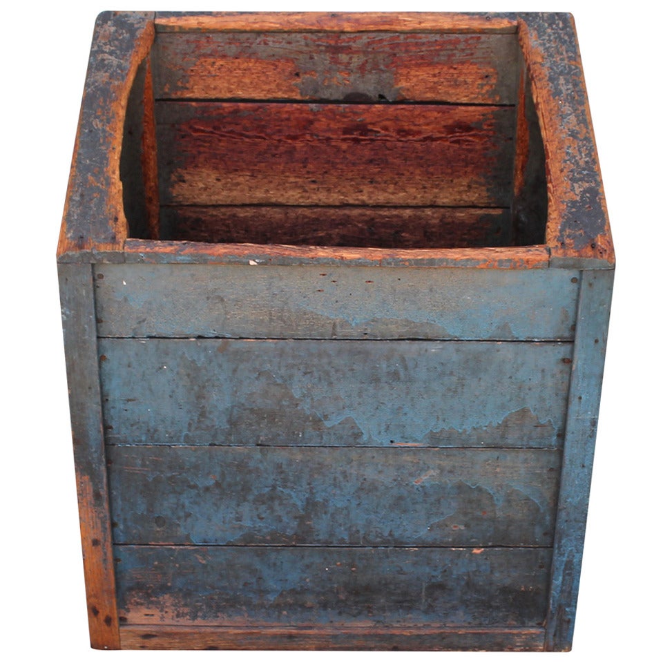 Early 19th Century Wood Bin with Original Untouched Surface