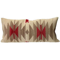 Navajo Indian Early Crystal Bolster Pillow