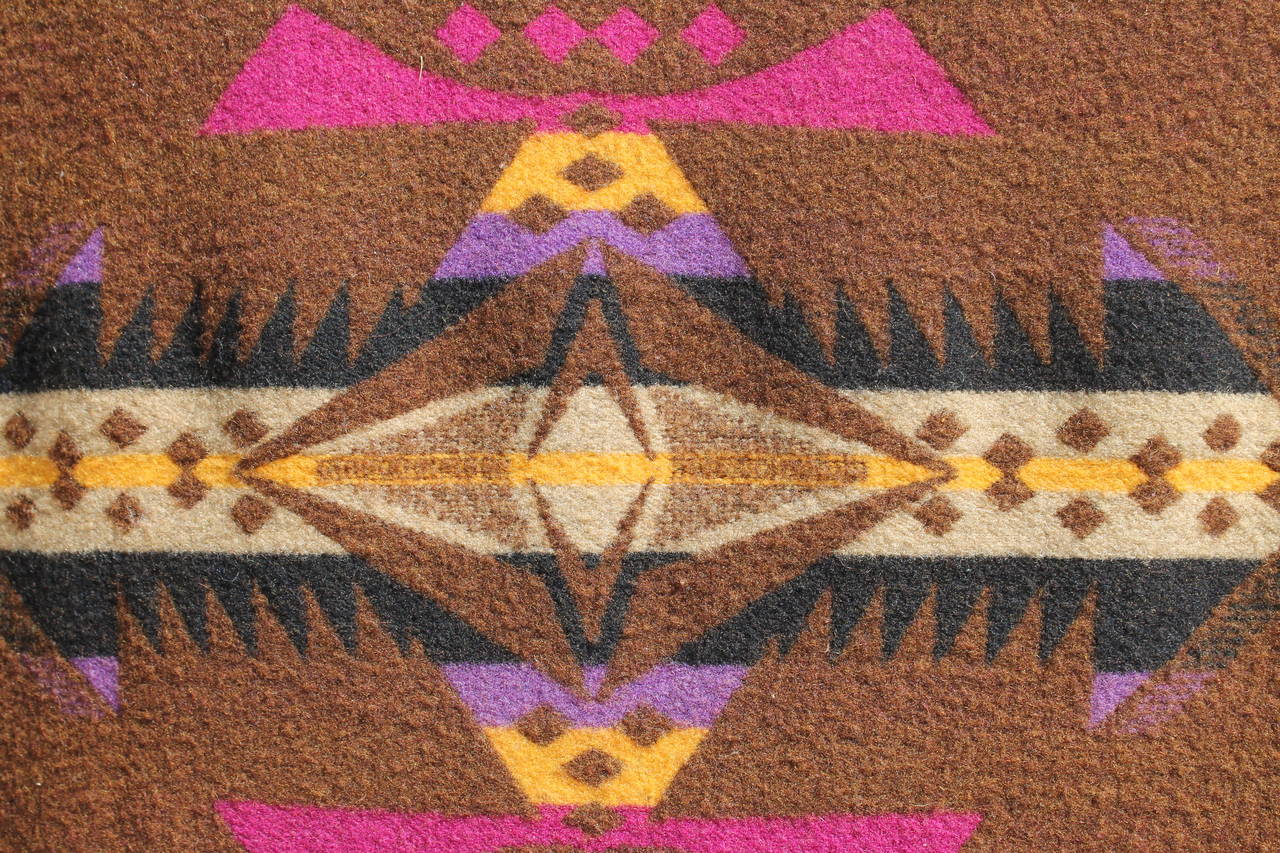 Adirondack Early 20Th c  Jacobs By Oregon City Indian Design Camp Blanket
