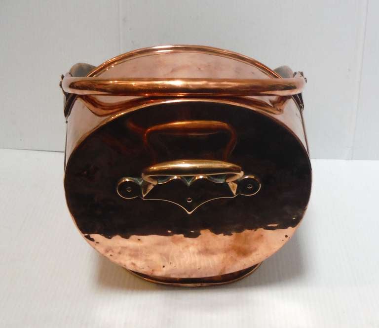 copper kindling bucket