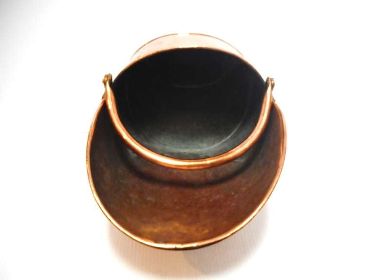 19th Century Polished Copper and Brass Coal or Kindling Bucket 1
