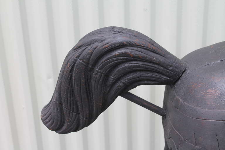 American Rare 19th Century Armitage-Herschell Carousel Track Horse