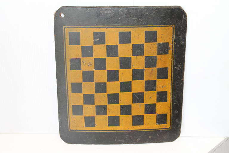 Autre Planche de jeu originale à carreaux peinte du 19ème siècle en vente
