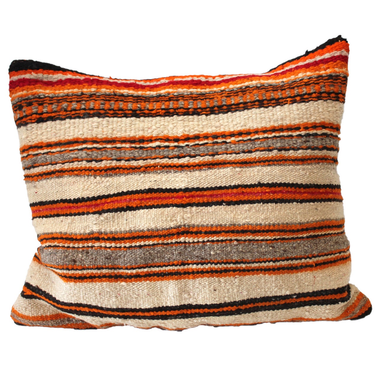 Early Navajo Indian Saddle Blanket Pillow