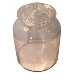 19th Century Peanut Apothecary Jar with Lid 11