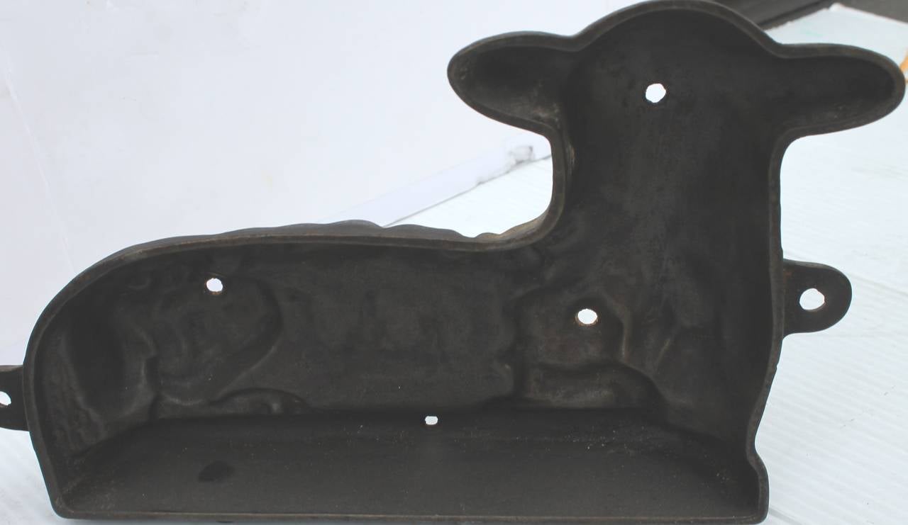 19th Century Griswold Cast Iron Lamb Chocolate Mold