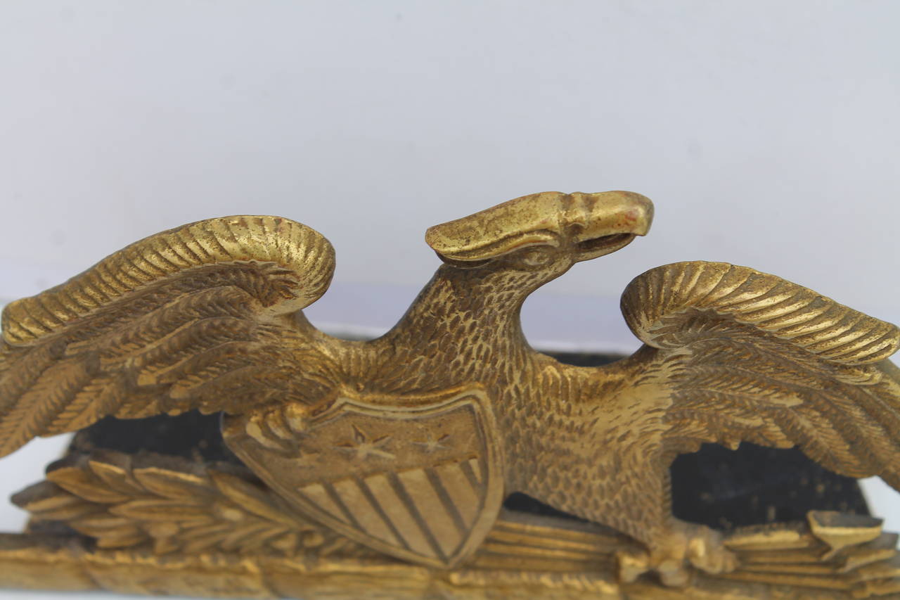 Brass Patriotic Eagle Bookends In Excellent Condition In Los Angeles, CA