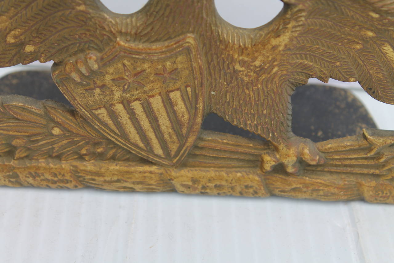 Brass Patriotic Eagle Bookends 1