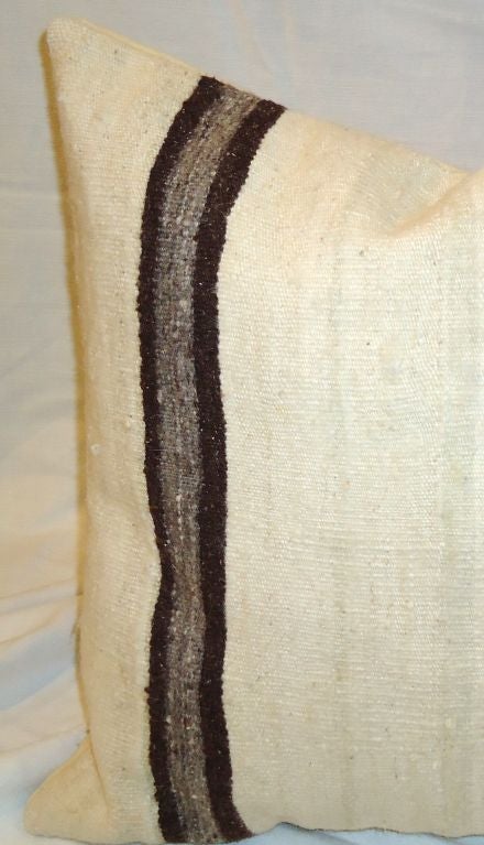 EARLY 20THC INDIAN SADDLE BLANKET WEAVING PILLOWS