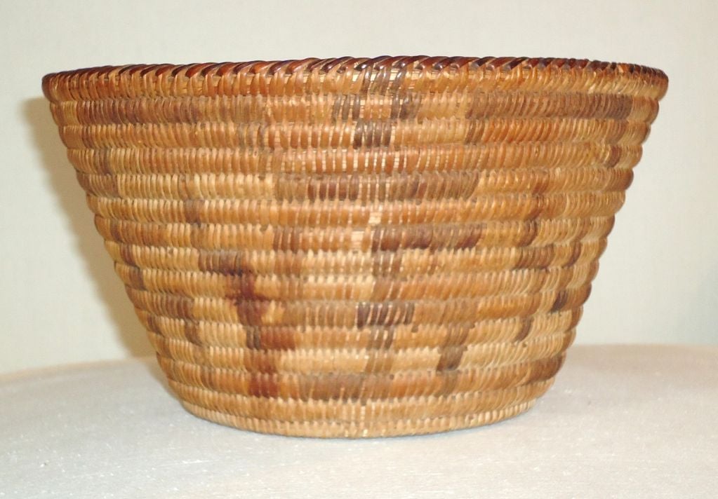 19THC INDIAN BASKET W/ SYMBOLS OF PEACE at 1stDibs