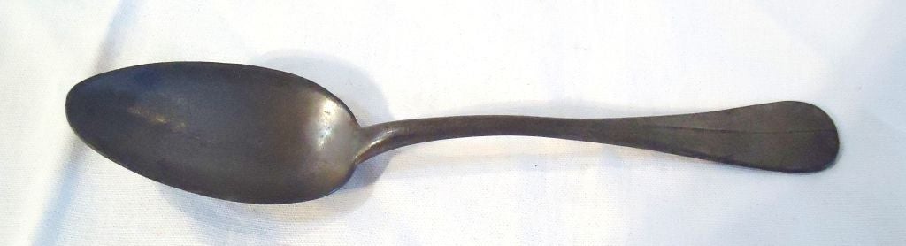 Pewter EARLY 19THC UNSIGNED PEWTER SPOONS/SET OF TWELVE