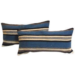 Pair of Indian Weaving Tex Coco Kidney Pillows