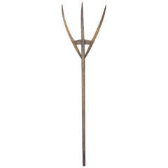 19thc Hickory Hay Fork From New England 7