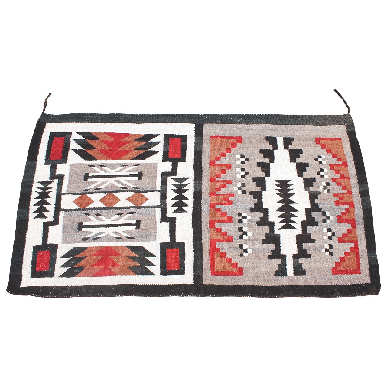 Amazing Navajo Indian Weaving with Double Pattern