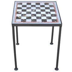 Early 20th Century Mable Game Board Table