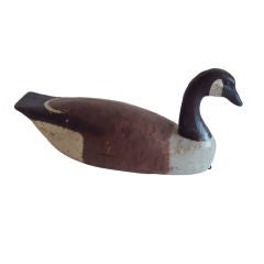 Antique Early 20thc Original Painted & Signed "rw Schaap"canadian Goose