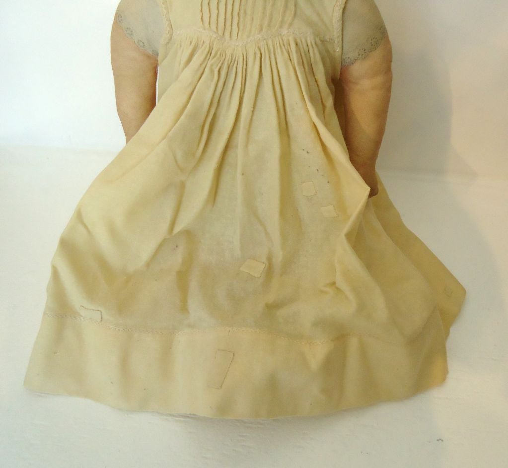 19thc Original Printed Litho. Fabric Doll with 19thc Clothing In Good Condition In Los Angeles, CA