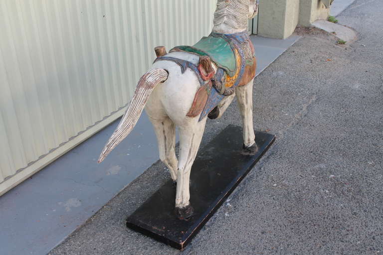 20thc   Century Painted &  Mounted  Carousel Horse 4
