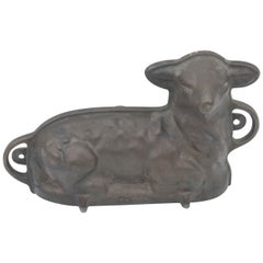 Antique Griswold Cast Iron Lamb Chocolate Mold