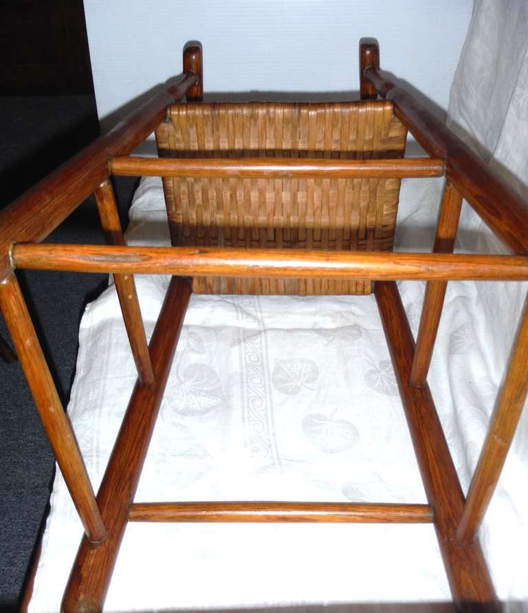 Fantastic 19th Century Childs Ladderback Height Chair from New England For Sale 2