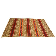 Fantastic Wool Indian Design Early Pendleton Blanket W/label