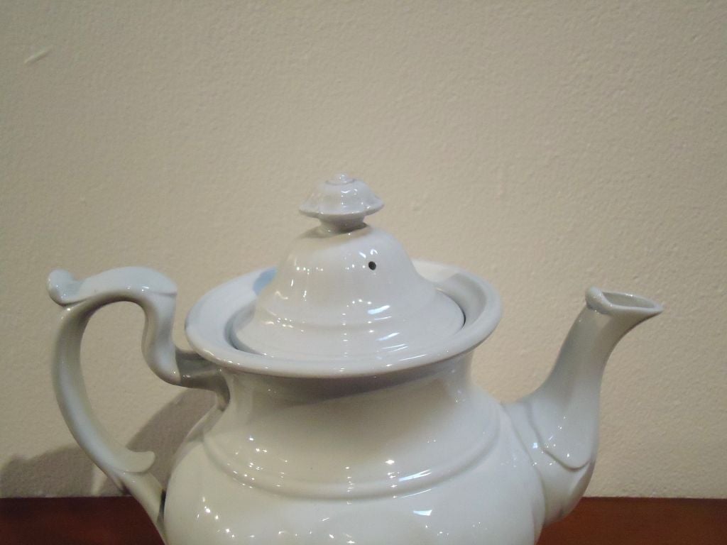 19thc English Ironstone teapot W/ Lid