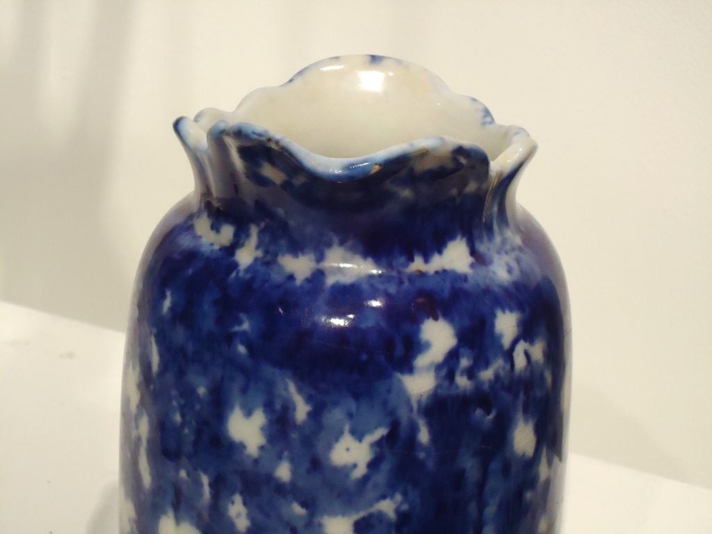 19th Century 19thc Rare Spongeware Milk Pitcher