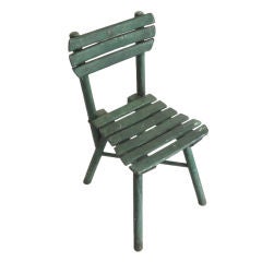 19th C. Original Painted Child's Chair