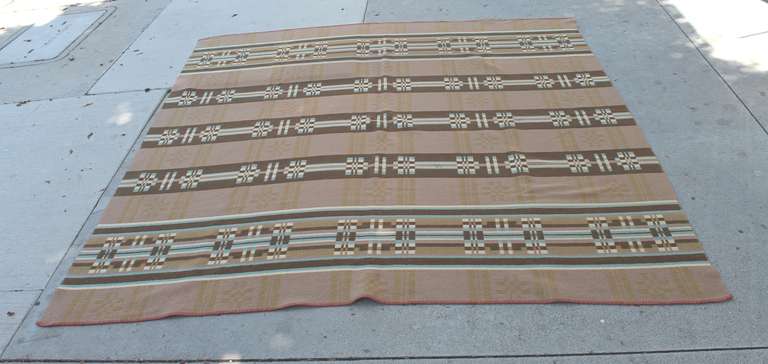19th Century Wool  Plaid Horse Blanket