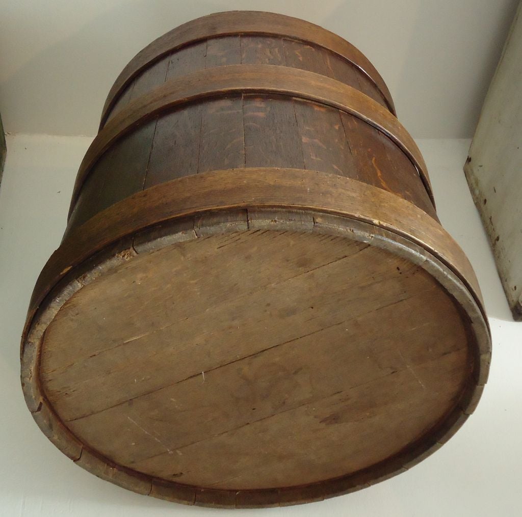 Rare and Unusual Large Firkin/bucket W/lid From New England at 1stDibs