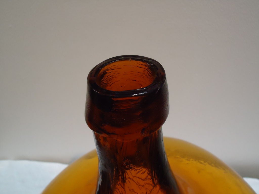 Glass Early & Fantastic Hand Blown Demi-john Oversize N.E. Bottle