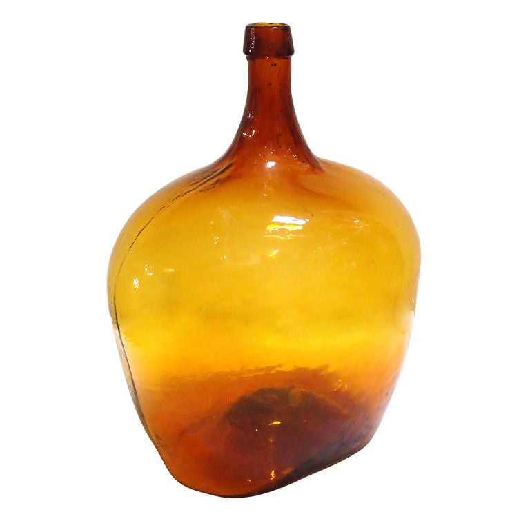 Early & Fantastic Hand Blown Demi-john Oversize N.E. Bottle