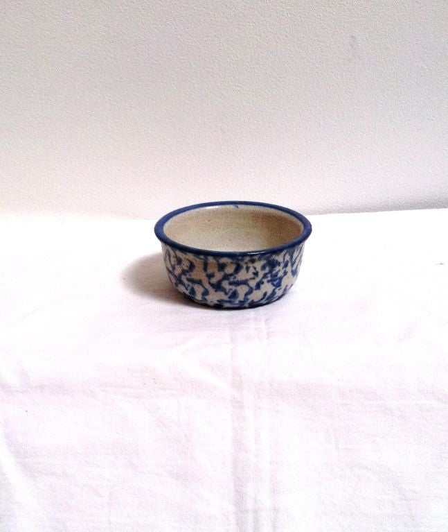19th C. Miniature  Designed Spongeware Bowl