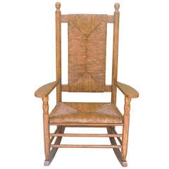 Rustic Porch Rocking Chair From The Adrondacks