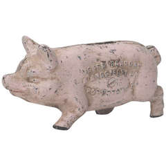 Original Painted "Norco " Iron Piggy Bank
