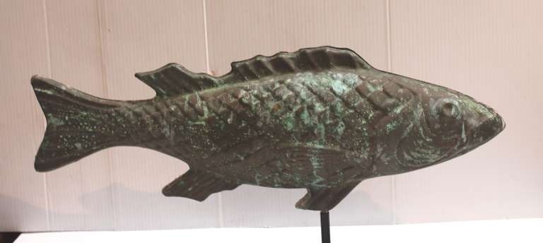 American 20th Century Copper,  New England Cod Fish Weather Vane