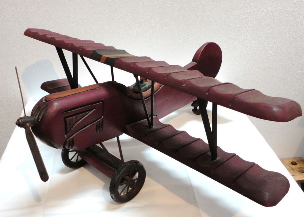 Fantastic Folky Original Painted Glider W/original Rubber Wheels