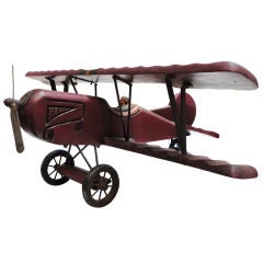 Vintage Fantastic Folky Original Painted Glider W/original Rubber Wheels