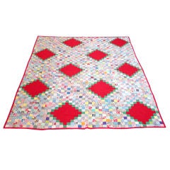 Vintage Patchwork One Patch Quilt From Ohio
