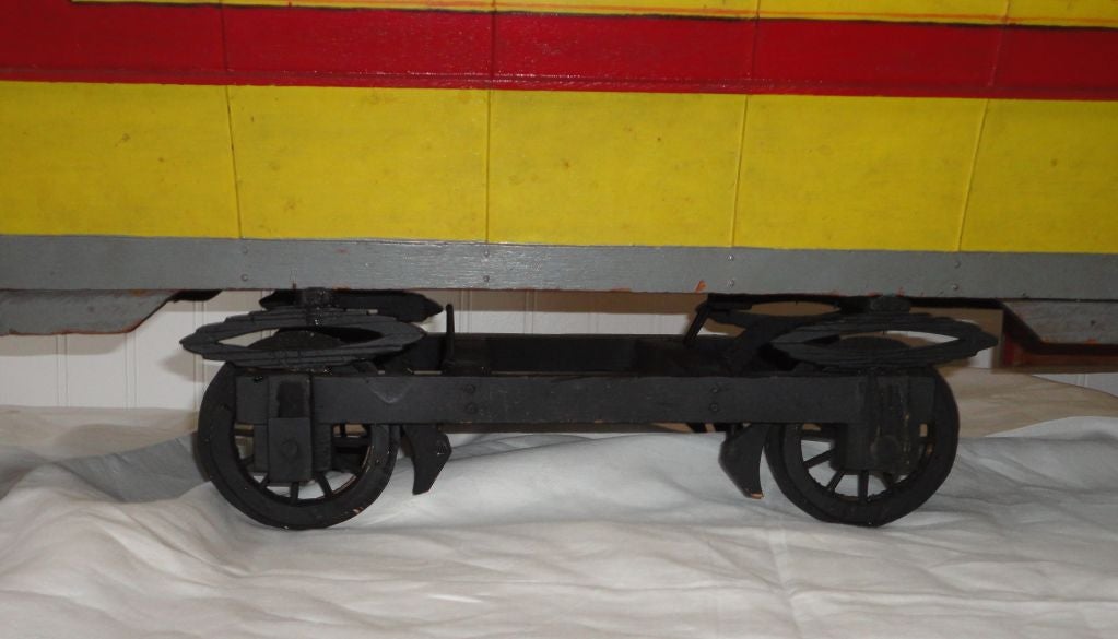 Folky and Fantastic Early 20th Century Original Painted Trolley Car 2