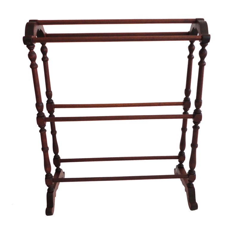 19thc Walnut Quilt /towel Rack From Pennsylvania at 1stDibs