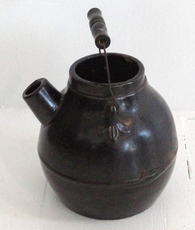 19th Century 19thc Early Batter Jug From Pennsylvania W/ Handle