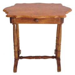 19thc Pine Cottage Side Table Or Night Stand