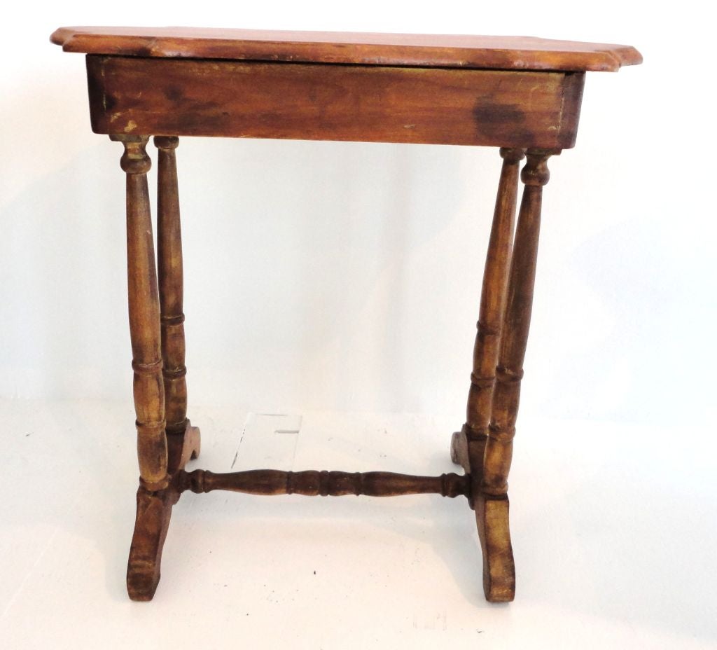 19thc Pine Cottage Side Table Or Night Stand 3