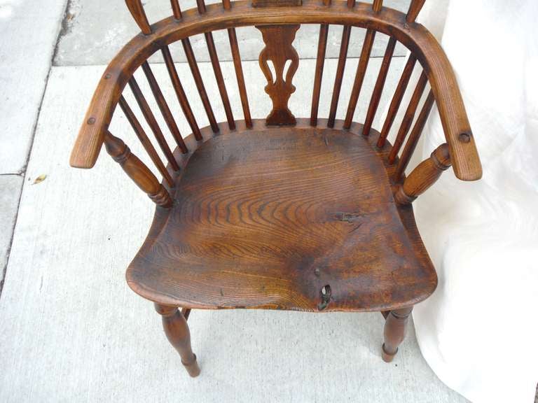 18thc English Windsor Bow Back Chair 2