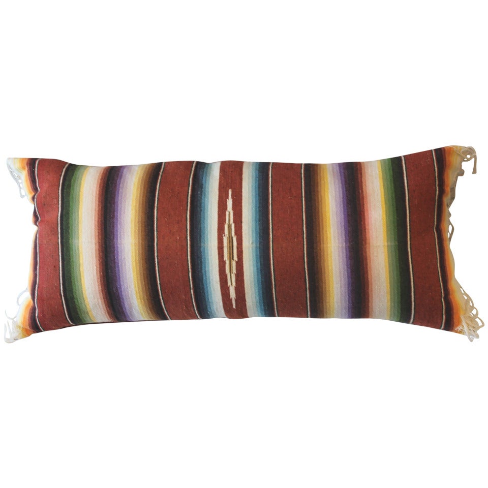 Amazing Mexican Serape Bolster Pillow